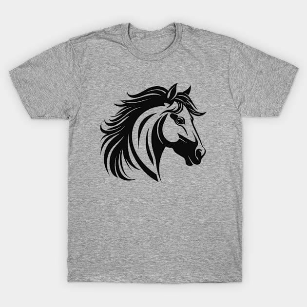 Horse head t-shirt T-Shirt by ArtvectorDSGN